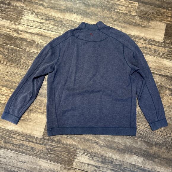 Tommy Bahama Men’s Blue Red Reversible Quarter Zip Pullover Sweatshirt 2XL - Picture 4 of 8